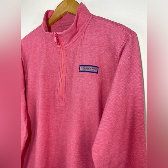 Vineyard Vines Lightweight Edgartown Striped Shep Shirt Sailors Red Men's Sz M - Picture 3 of 8